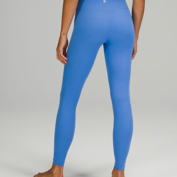 Size 2 Lululemon Wunder Under High Rise Tight 28” Blue Nile - Picture 2 of 5